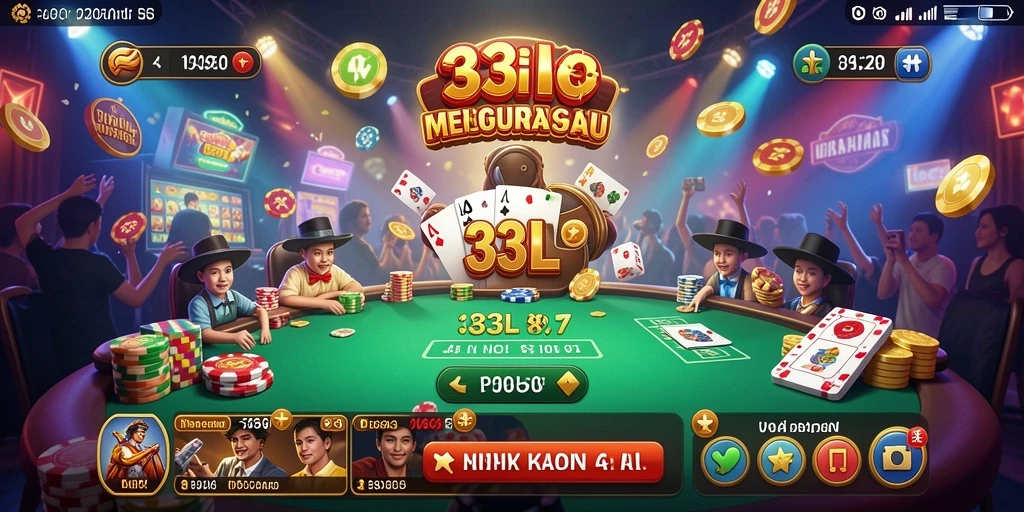 Tampilan gameplay menarik dan seru dari 33L di Kasino.