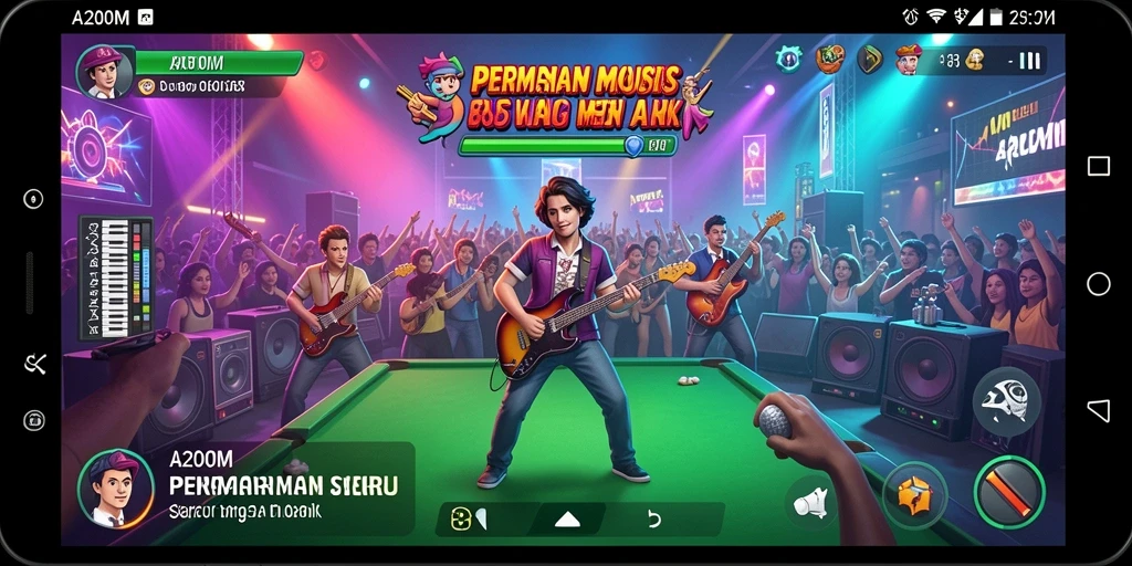 Tampilan gameplay A200M yang menarik dan interaktif.