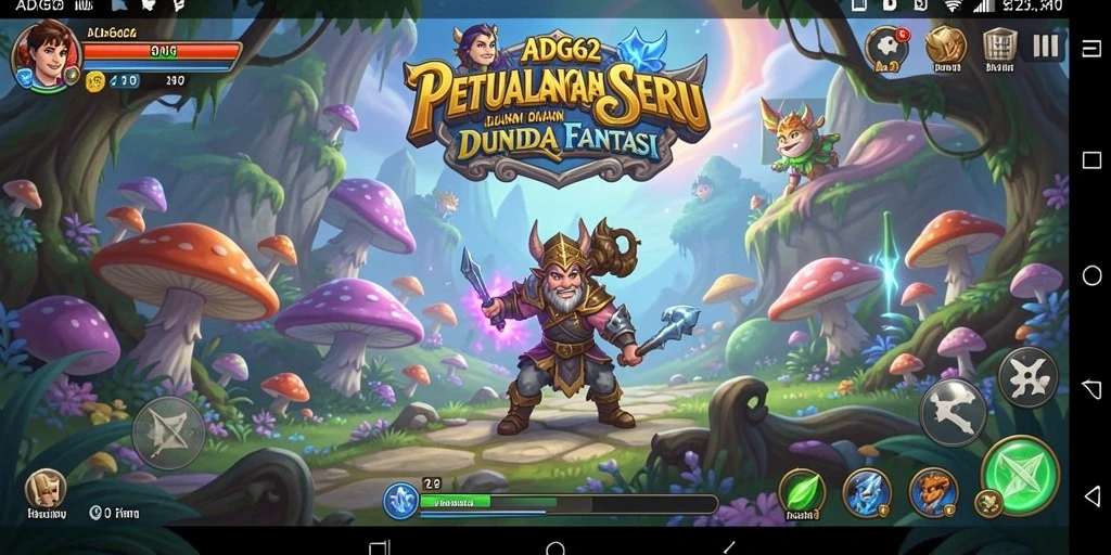 Tampilan gameplay seru di dunia petualangan yang menantang.