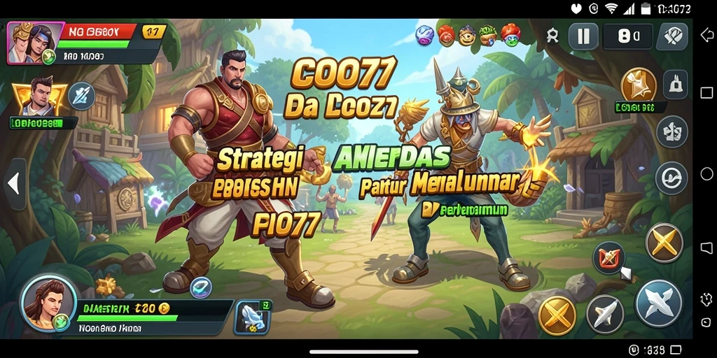 Tangkapan layar menunjukkan aksi penuh strategi dalam COO77.