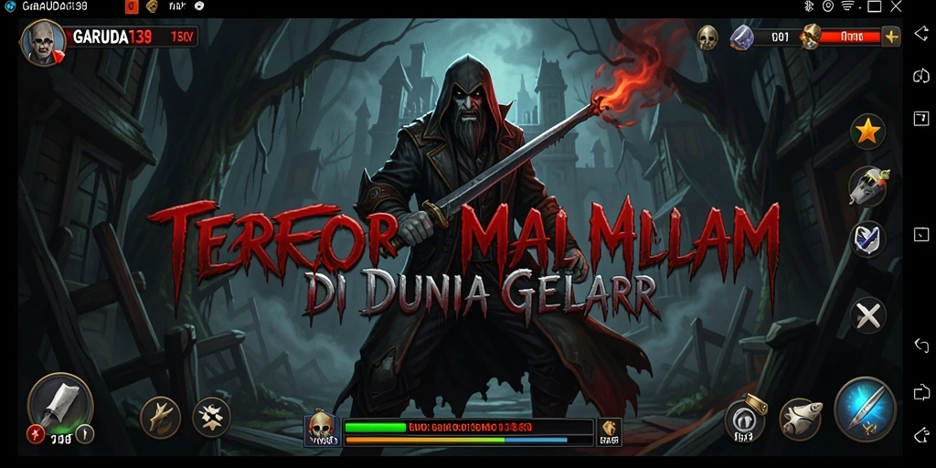 Screenshot dari gameplay yang menampilkan suasana mencekam GARUDA138.