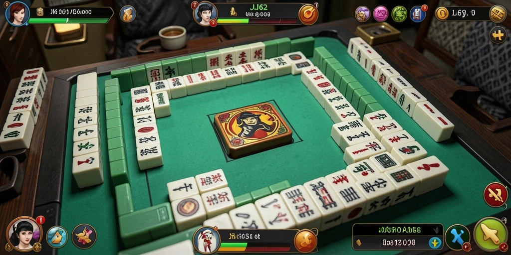 Screenshot JJ62 menampilkan gameplay Mahjong yang seru dan grafis yang menarik.