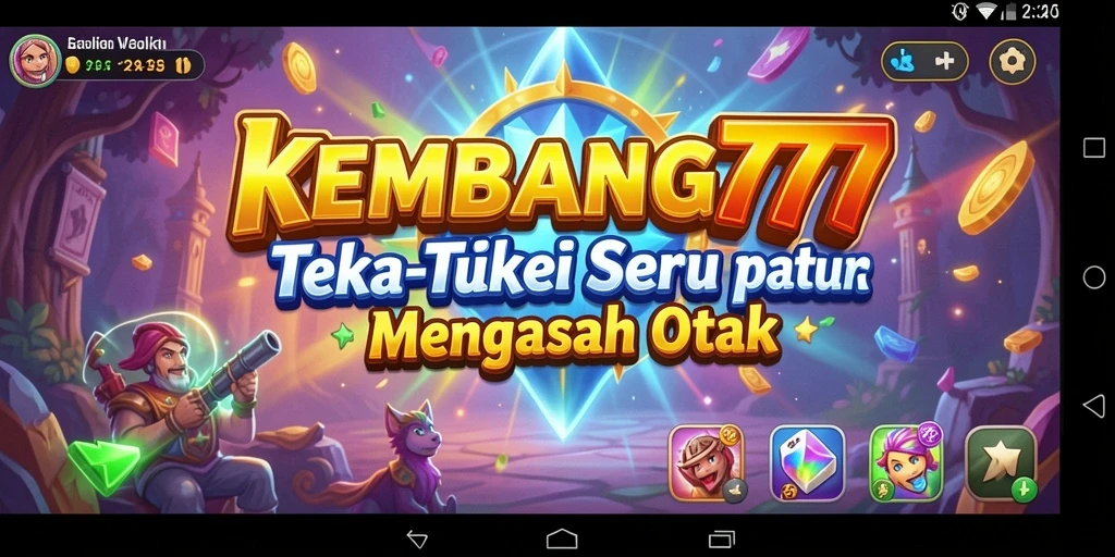 Screenshot gameplay KEMBANG777 menampilkan berbagai teka-teki menarik.