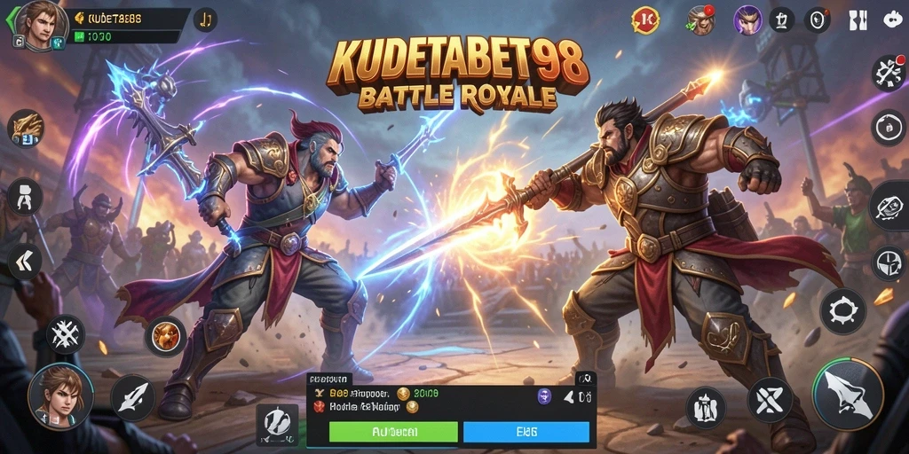 Tampilan gameplay KUDETABET98 yang mendebarkan dalam pertempuran Battle Royale.