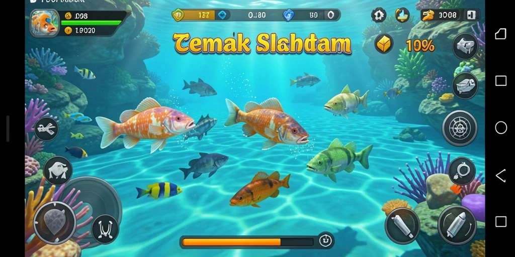 Tampilan gameplay LPO88 yang seru saat berburu ikan.