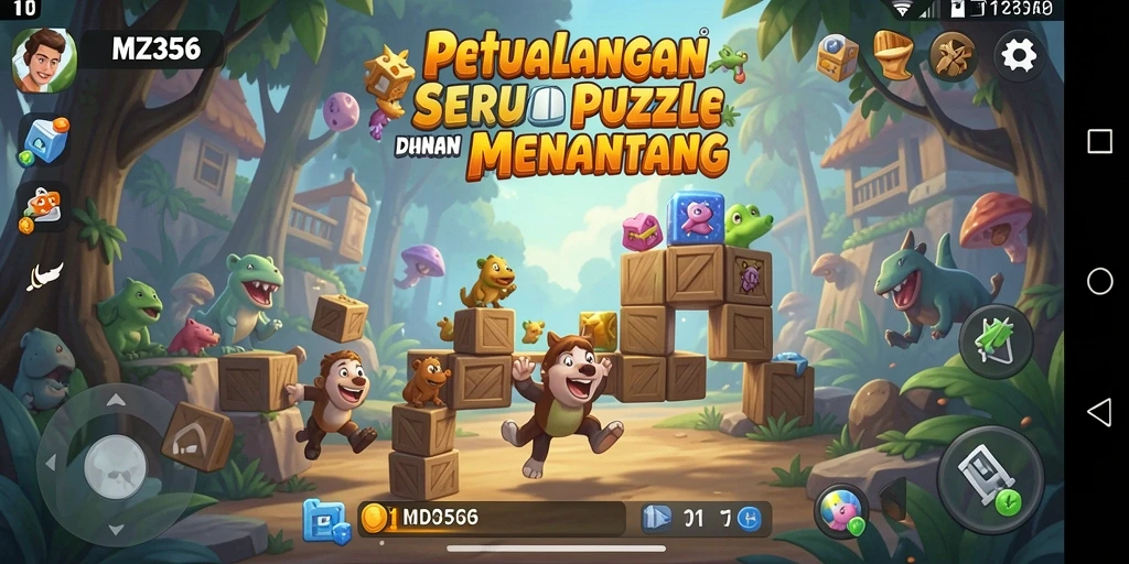 Tampilan permainan MZ356 yang menantang dan penuh warna.