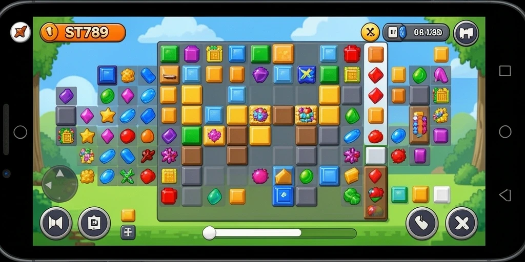 Tampilan screenshot ST789 menunjukkan gameplay menarik dari puzzle yang menantang.
