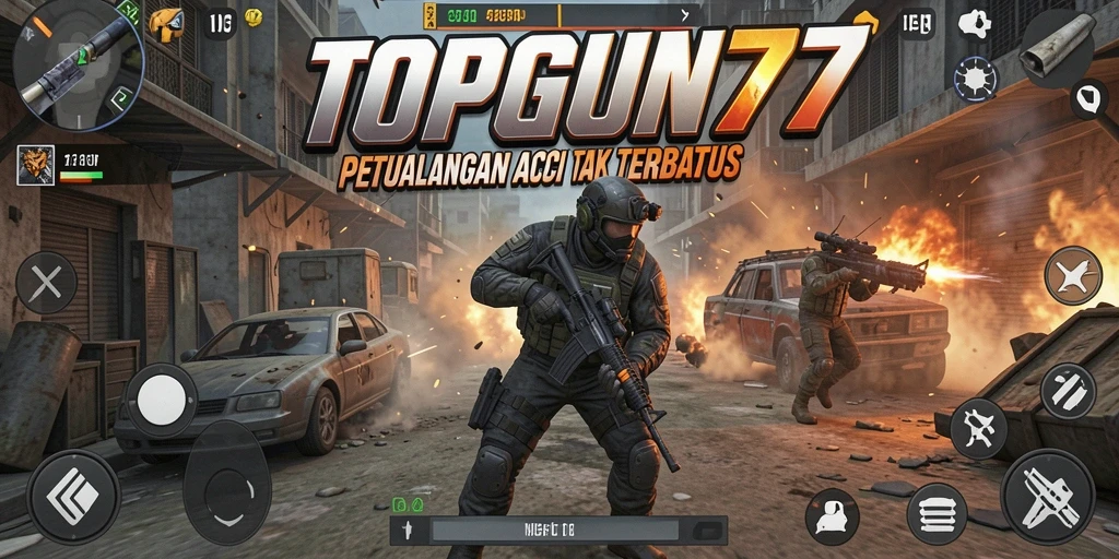Gameplay seru di dunia aksi TOPGUN77.