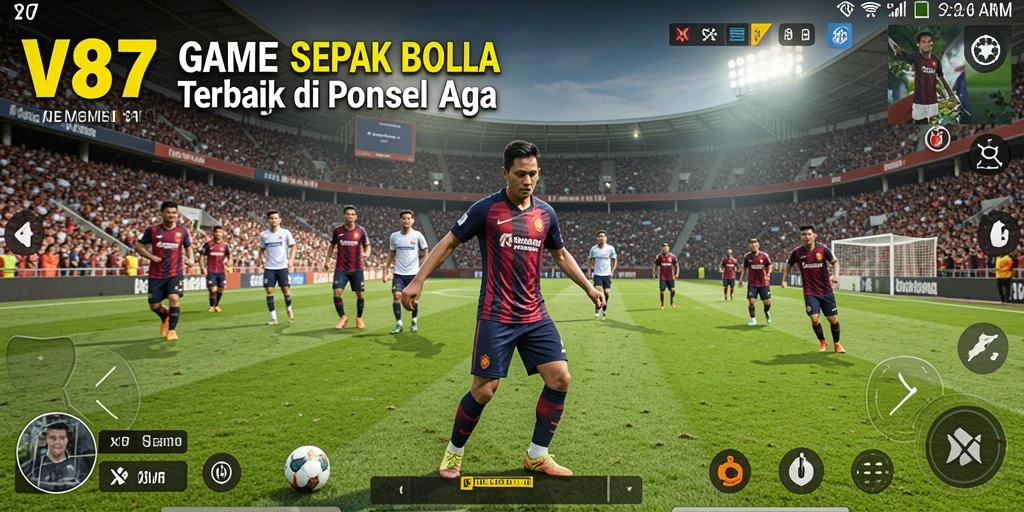 Tampilan gameplay V87 yang menarik dan mendebarkan di lapangan.