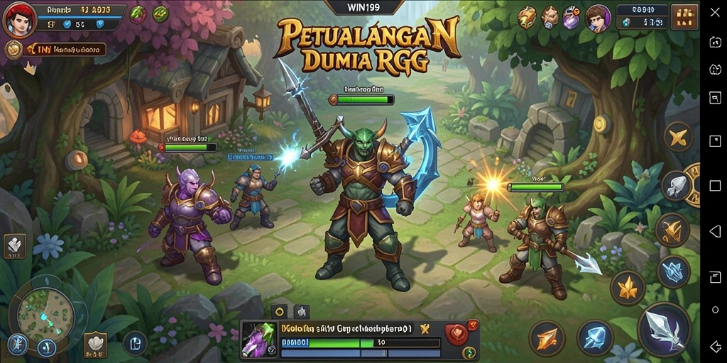 Tampilan menakjubkan dari gameplay RPG WIN199 yang memikat.